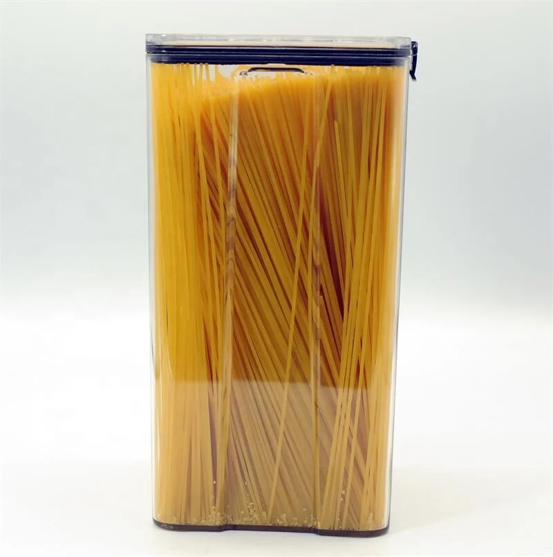 Extra-large 4L PET transparent plastic cereal and grain bins airtight food storage container