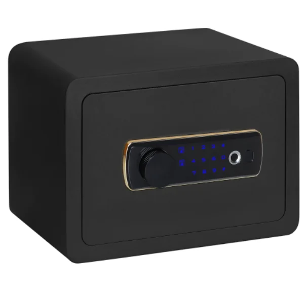 Роскошный сверхпрочный стальной полностью сваренный 20 л серый замок для отпечатков пальцев домашний скрытый Сейф