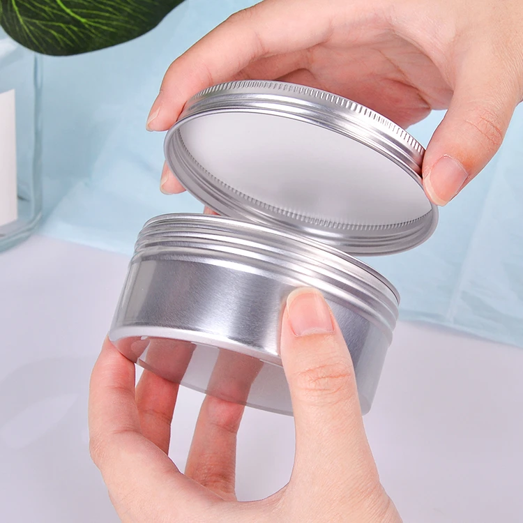 Custom Private Label Luxury Empty Aluminum Cosmetic Face Cream Jars Packaging