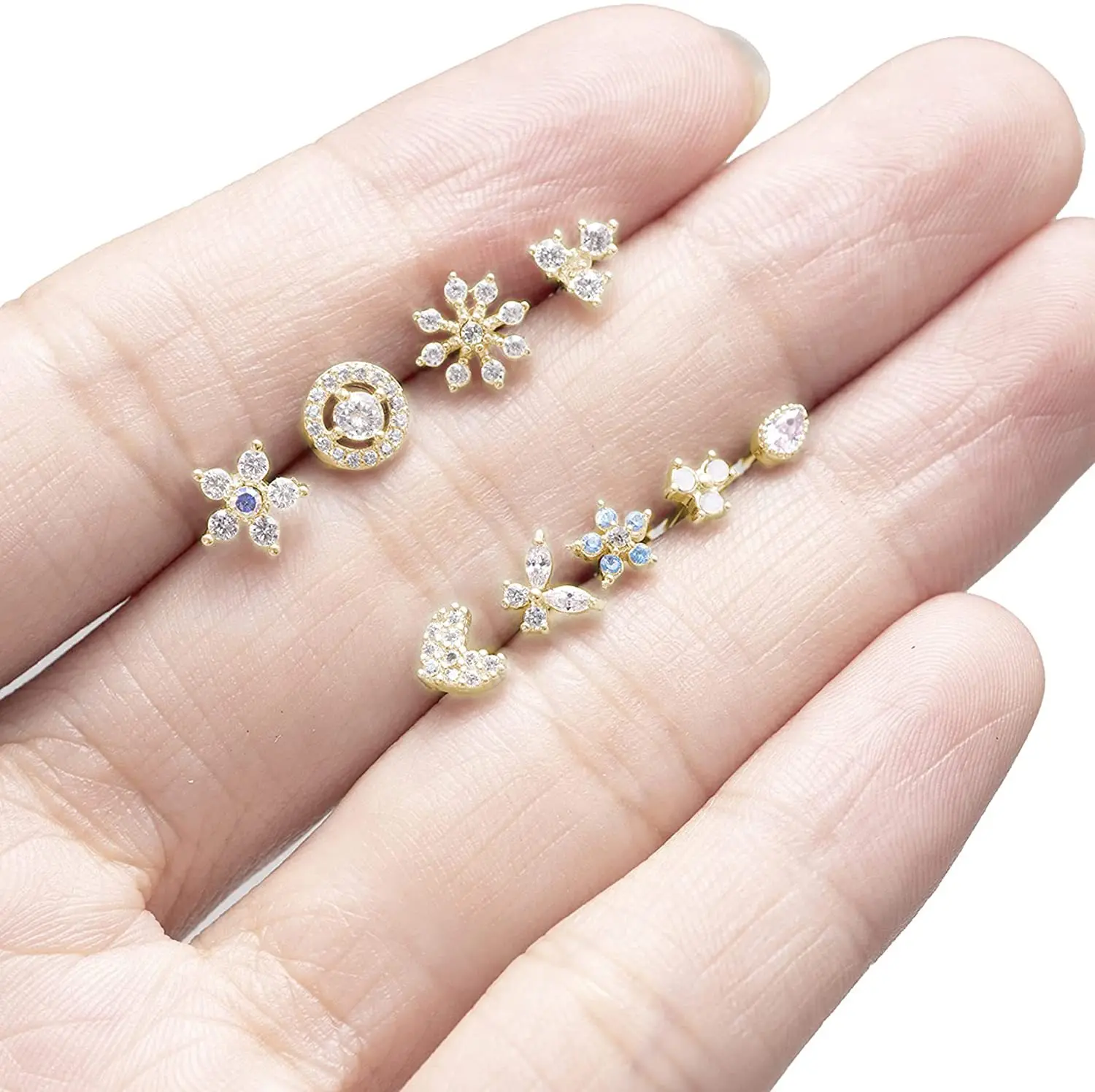 Stainless Steel Nose Nail Jewelry 0.8Mm L Rod Laboratory Diamond 5A Body Puncture Jewelry Diamond Nose Pin /