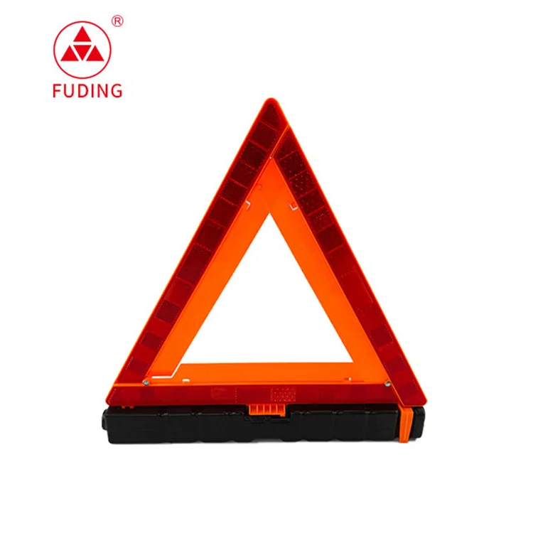DOT Approval Reflective Safety Traffic Warning Triangle For Car Accident In The Night