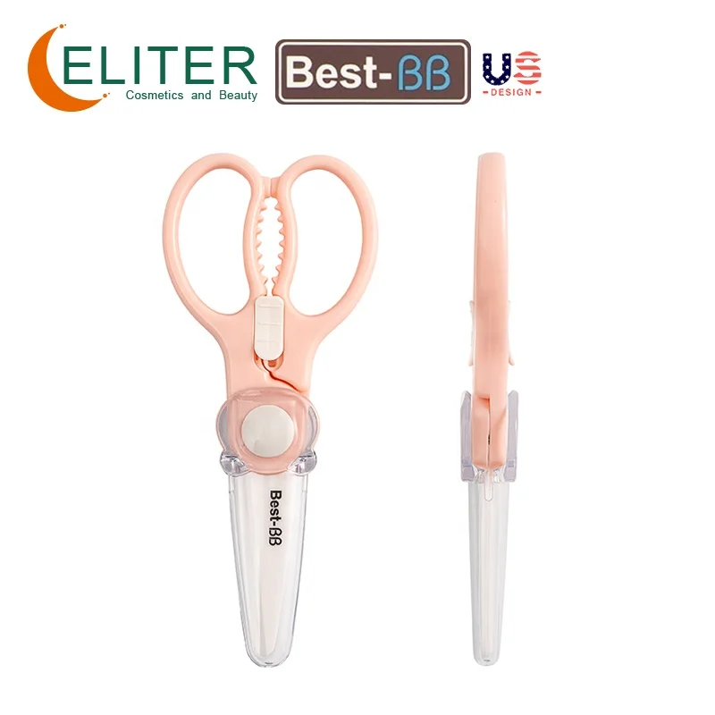 Eliter Hot Sell Wholesale Eco-friendly Infant Care Baby Food Ceramic Scissor Food Scissors For Baby Baby Food Scissors