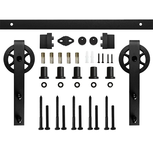 Black coating barn door bearing pulley roller nylon pulley wheel hanging sheaves