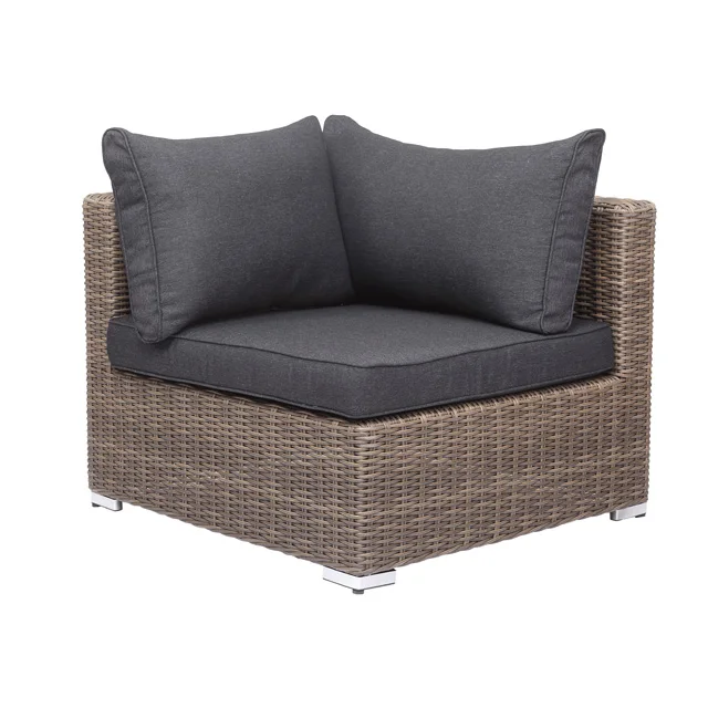 
Modern style garden use luxury PE wicker-weaving outdoor corner sofa 