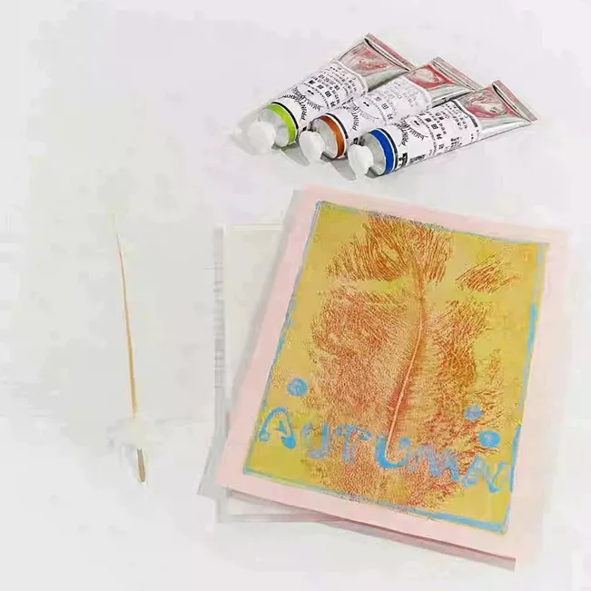 Arts Gel Printing Plate Clear Gel Printmaking Tool Monoprinting Supplies Reusable Print Plate gel Printmaking Plate for Crafts