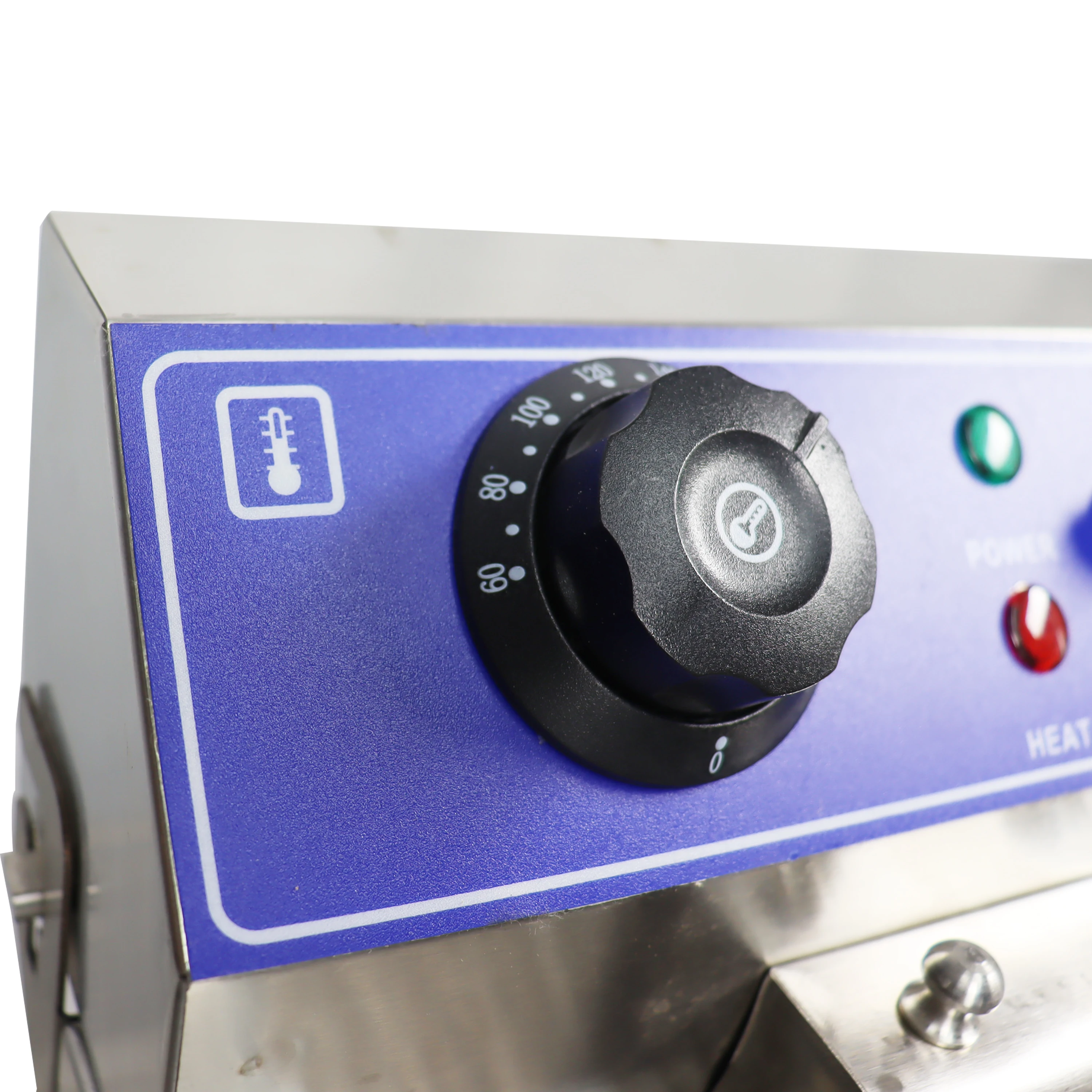Double Tanks Chicken Chips Electric Deep Fryer Machine (KFC Restaurant Equipment for Sale) Electric Brushed 16 Liters X 2