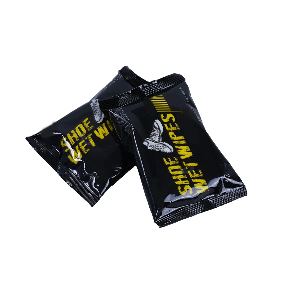 Twowell Sneaker Wipes Individually Wrapped Disposable Shoes Care Wipes Leather Rubber Removes Dirt Wet Shoe Wipes