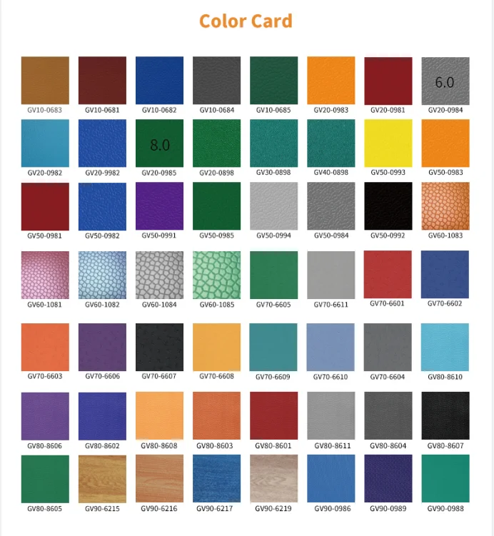 4.5mm PVC Indoor flooring Sport Court flooring Gym Basketball Table Tennis Floor