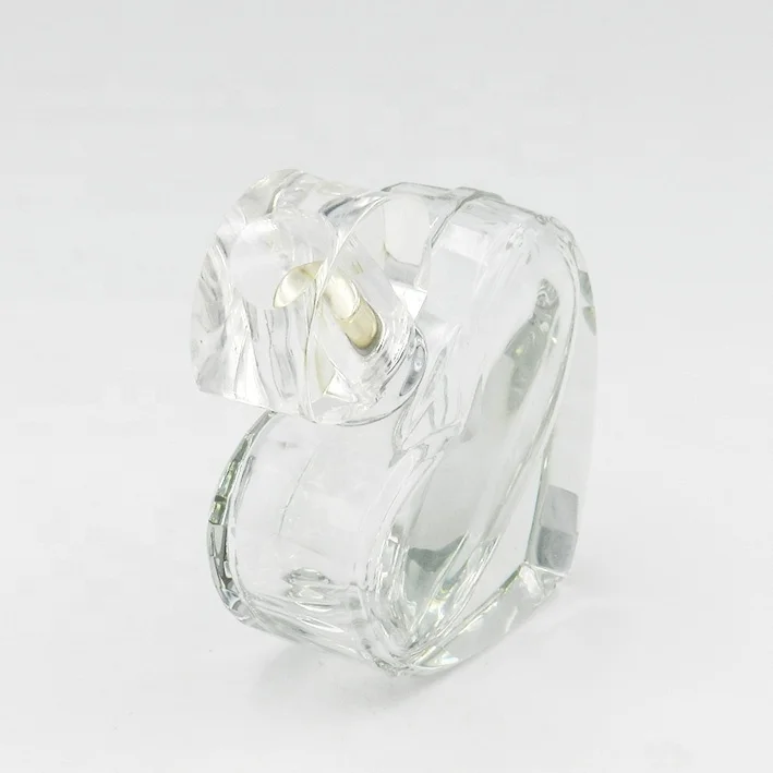 High Quality Heart Shaped Personalized Color Printing Crystal Oil Perfume Bottle