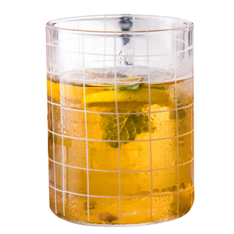 Heat Resistant Borosilicate Custom Logo Milk Drinking Tea Glass Cup