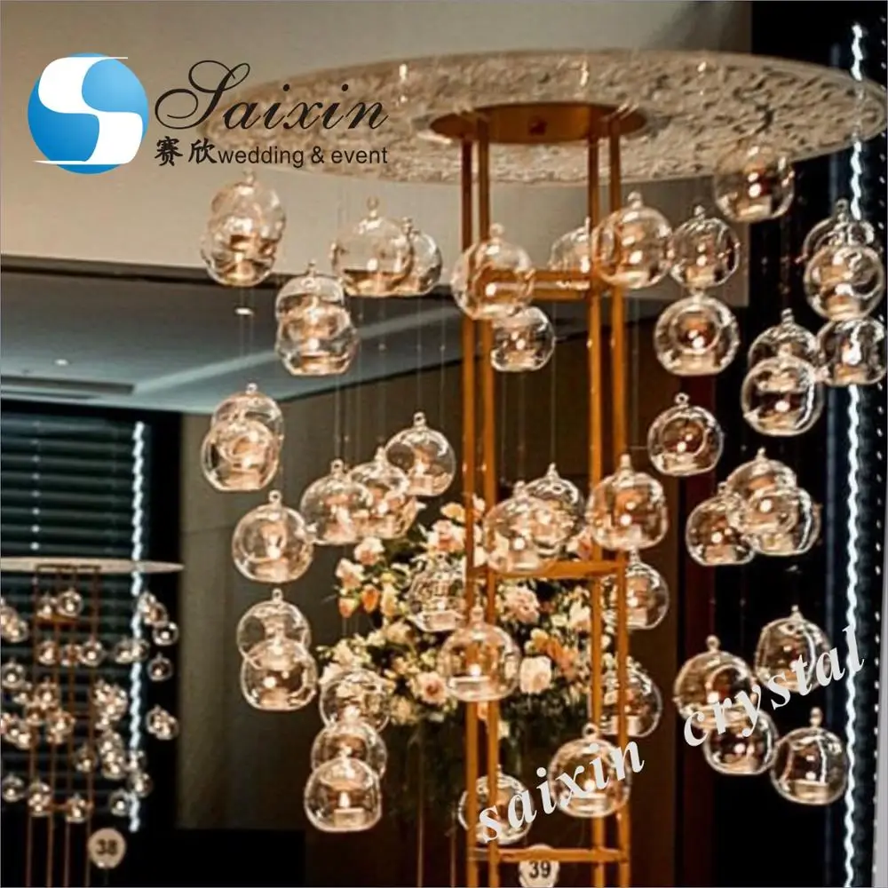 ZT-434 новых продуктов высоких лазерная резка акриловая подставка висит Кристаллы Дизайн для свадебного стола центральные