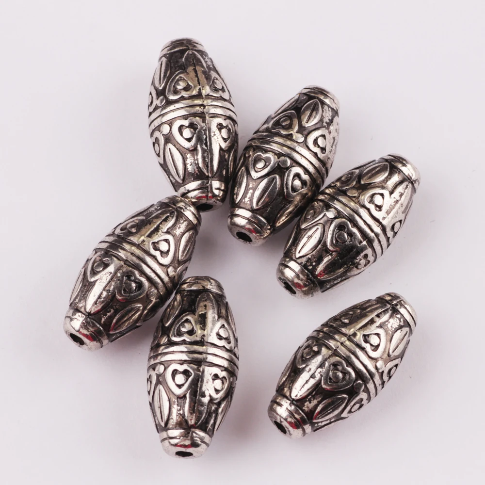 Inside Hole 3mm CCB antique rhodium delica Beads End Caps Beads DIY Jewelry Making Findings Charm Beads