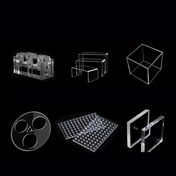 High Precision Micro Machining OEM Microfluidics Manufacturing Engraved PC PET PMMA Clear Acrylic Plastic Sheet CNC Machining