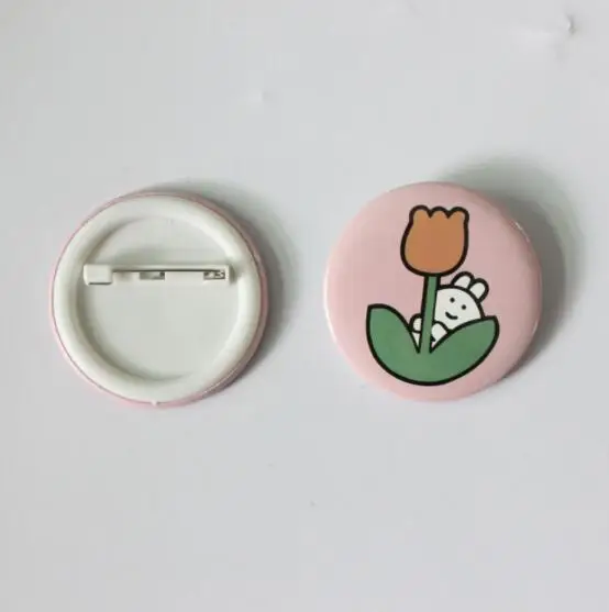 Cartoon tinplate pin badge student diy brooch metal badge custom gift