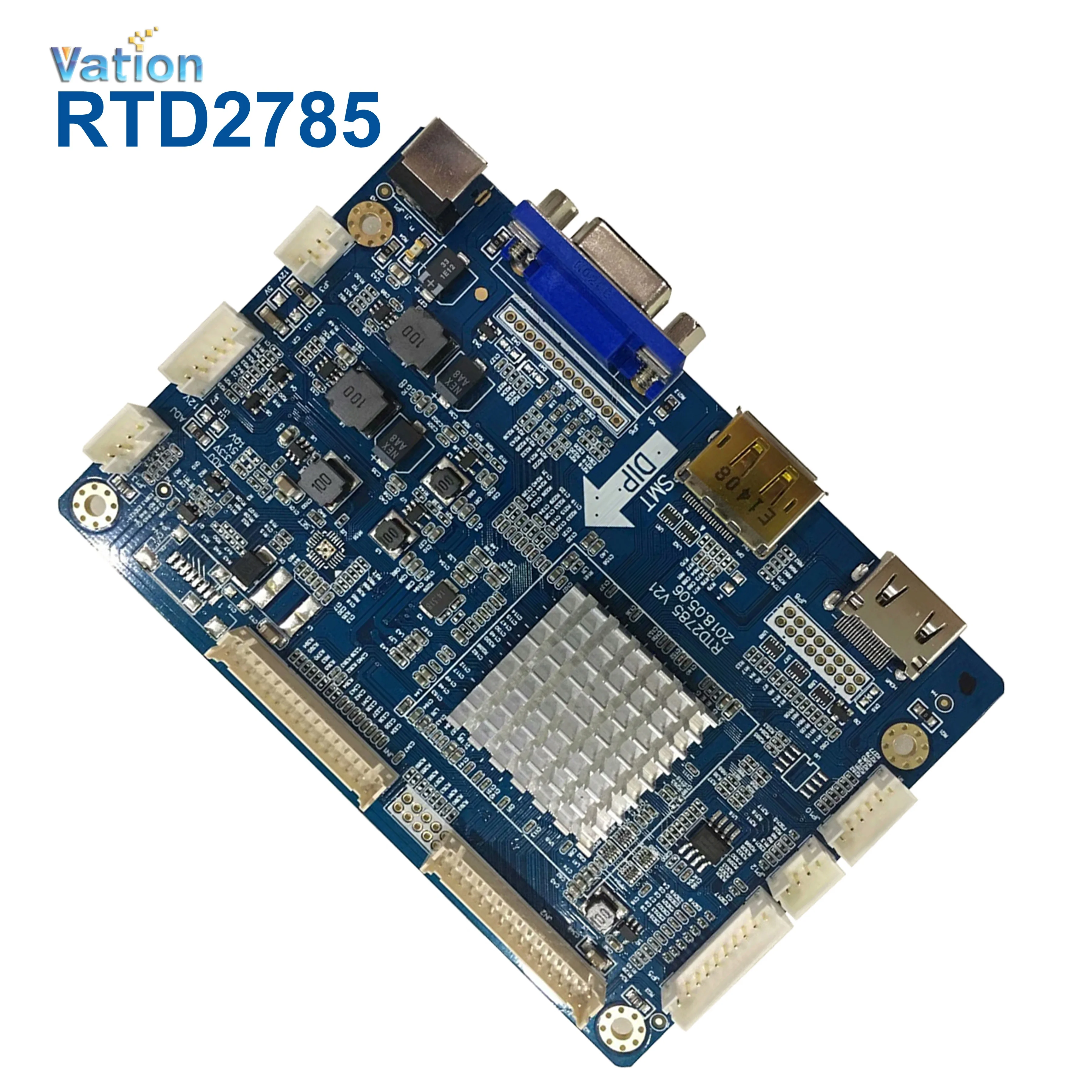 RTD2785 1920x1200 (макс.) • 1920x1080 HDM- LVDS плата контроллера с DP/VGA/HDM-вход/DC-IN и петля видео выход