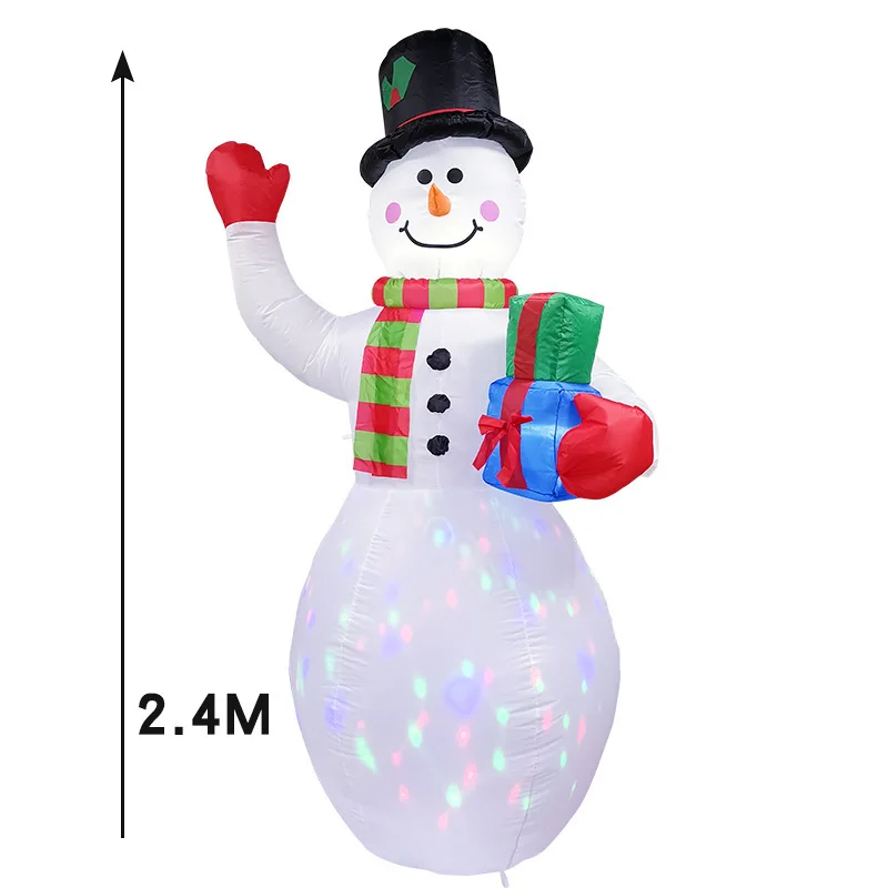 8Ft Inflatable Snowman Christmas Outdoor Decoration Blow Up Snowman Christmas Yard Decoration Holiday  Yard Decorations K8503