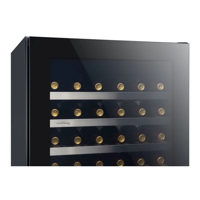Factory Premium Quality 140 Bottles Freestanding Modern Design Large Capacity Dual Zone Wine Cellar