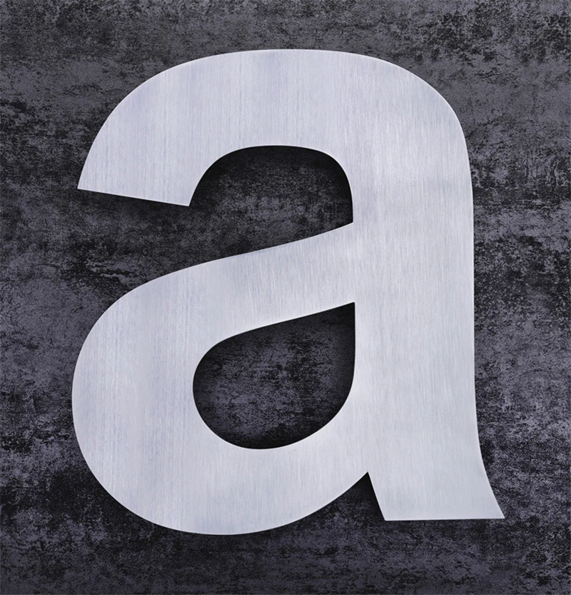 
High quality 304 stainless steel hotel door room number plate letter plates 