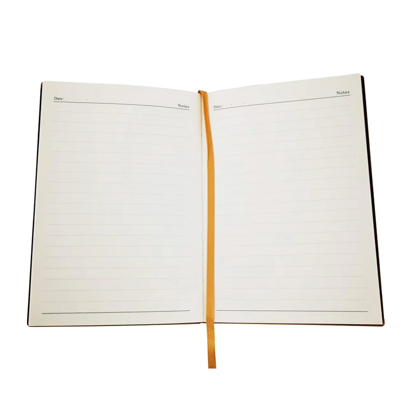 2024 Custom Top Carbonless Paperblack Faux Leather Book Offset Printing A5 Chart Paper Leather Notebooks Custom Cardboard Card