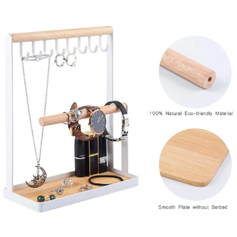 Japanese style iron jewelry rack entry porch key shelf necklace earrings jewelry storage display rack for home storage