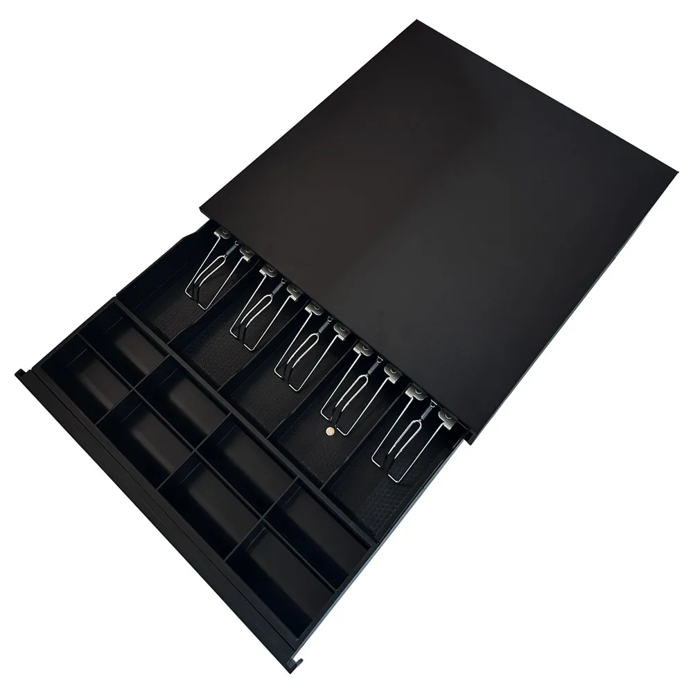 HER-405A   Cash drawer pos cash drawer RJ11 with 6 bills and 3 coins iron cash drawer