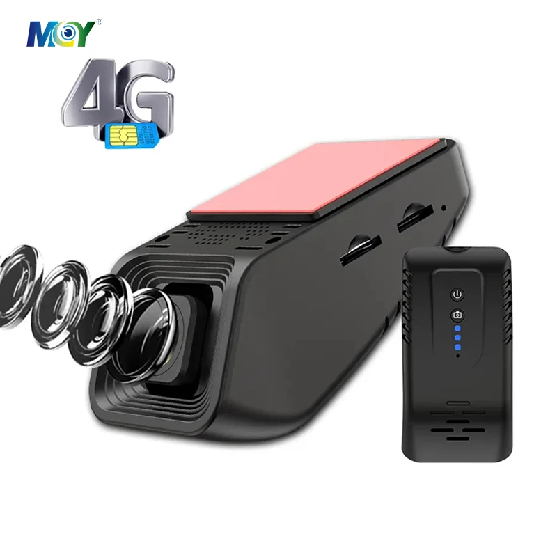 4G sim card Car Camera APP Live Video Recorder Free Track With Dual Cameras Car GPS Tracking Remote Monitoring Dash Cam