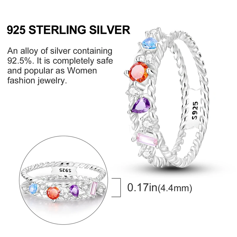 Anillos De Plata Anneaux Jewelry Factory Oem 925 Sterling Silver Ring Set Fine Jewelry Rings Fashion Jewelry Sets