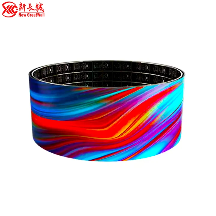 Flexible full color P1.86  indoor soft led display module high brightness customized soft led module led screen