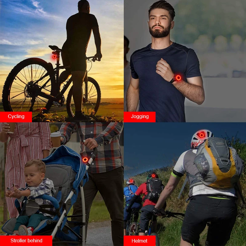 Велосипедный задний фонарь с зарядкой через USB, водонепроницаемая сумка на седло для горных и шоссейных велосипедов, задний фонарь на раму