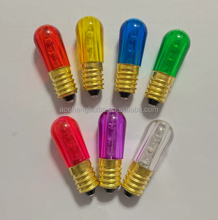 B18 LED Filament Papaya Bulb LED Cemetery Bulb E14 12V 14V 24V0.3W Export Italian window Display LED Bulb E14 Virus ottonata