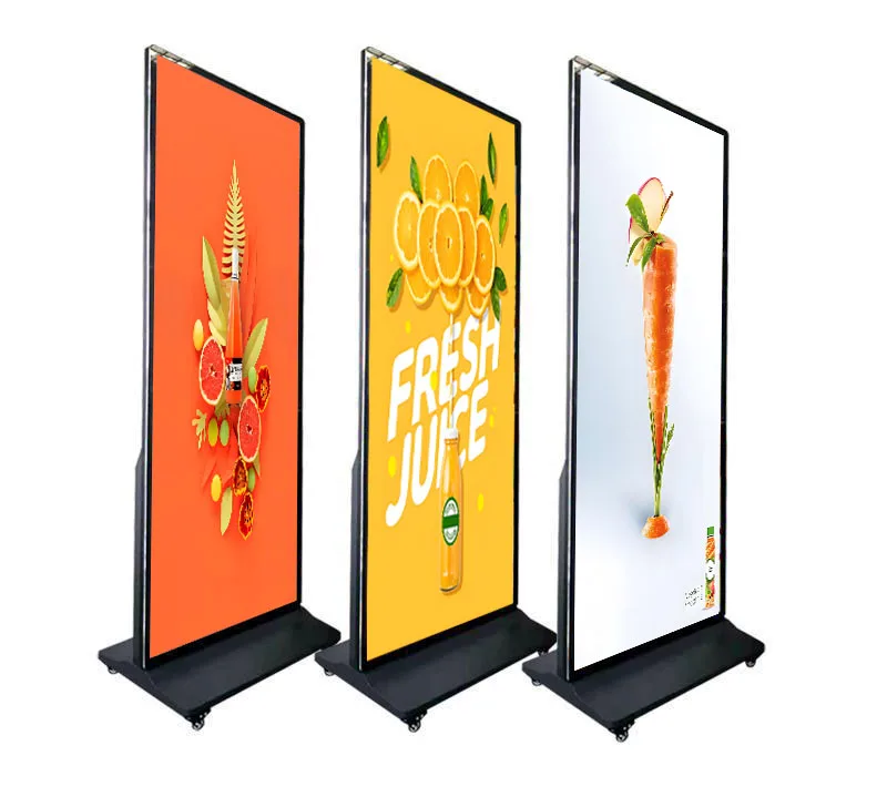 IRTECH 2K 4K Full HD wifi media Lcd Advertising Monitor Touch Screen floor standing digital signage
