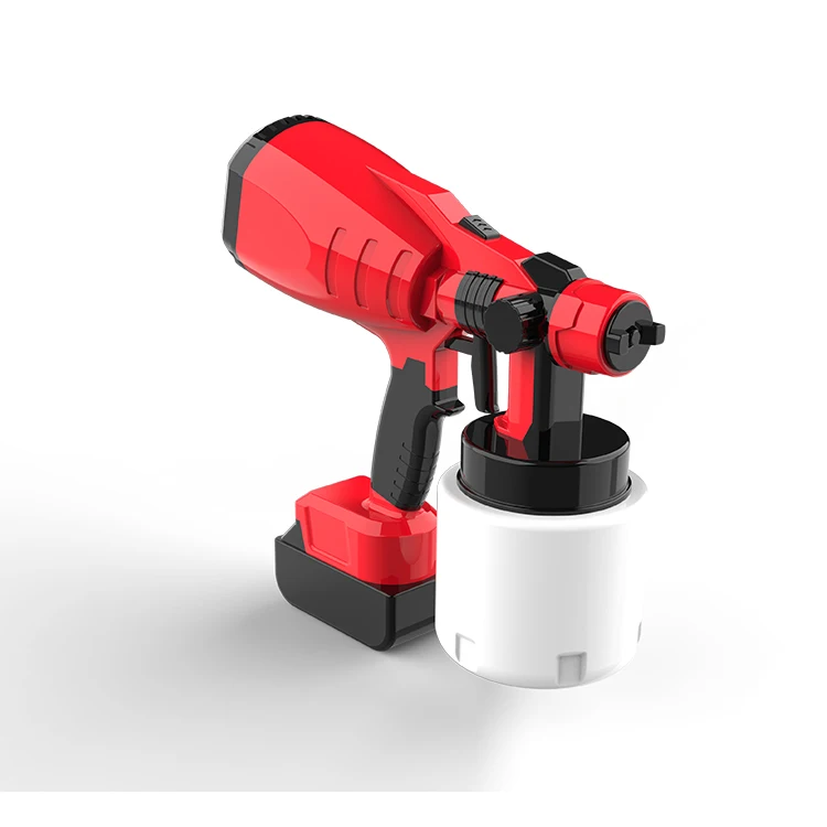 18V Cordless Rechargeable Lithium Battery Powered Operated Hvlp Painting Paint Sprayer Spray Gun