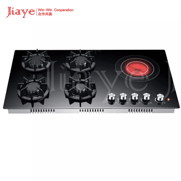 OEM Cooking Appliance Countertop Built in 3 Gas Burner 2 Electric Burner Electric and Gas Cooker Stove