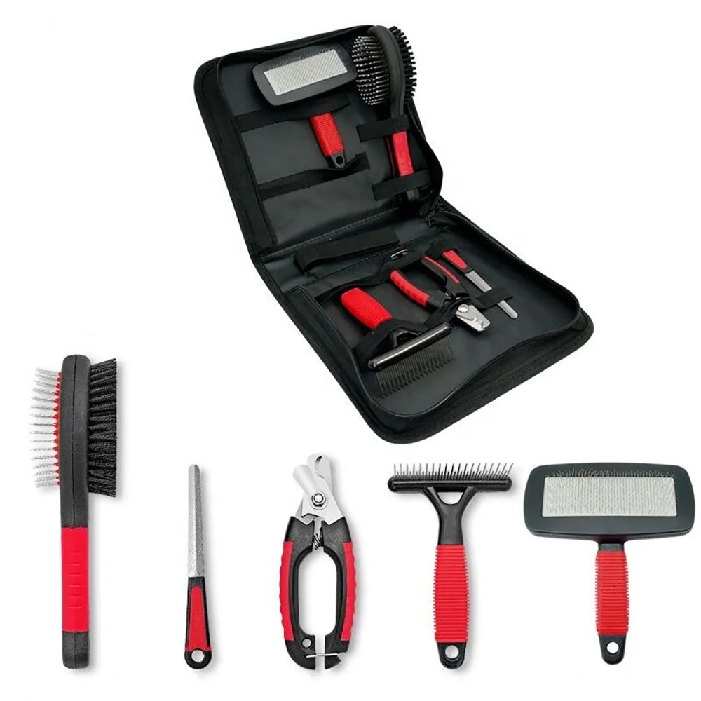 Pet Grooming Kit Box Set Flea Dog Comb Pet Deshedding Pet Grooming Tools