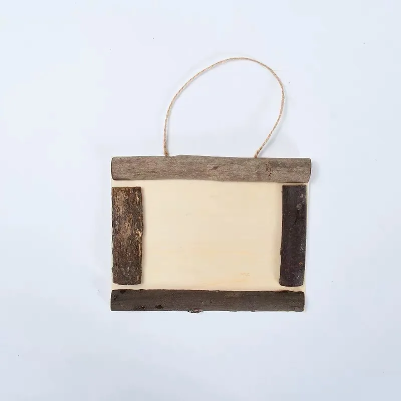 DIY toys Natural materials wood chips tree branches background Wood Crafts for kids Customized kids craft set educational toy