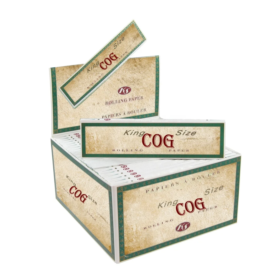 100% natural gum slow burning 50 booklets per box Organic rolling paper