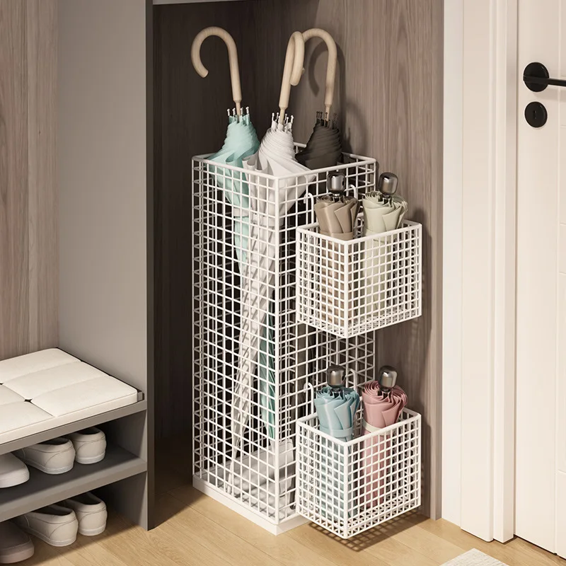 Freestanding Metal Iron Hollow Umbrella Stand Holder Indoor Umbrella Rack Holder Organizer for Long and Short Umbrella