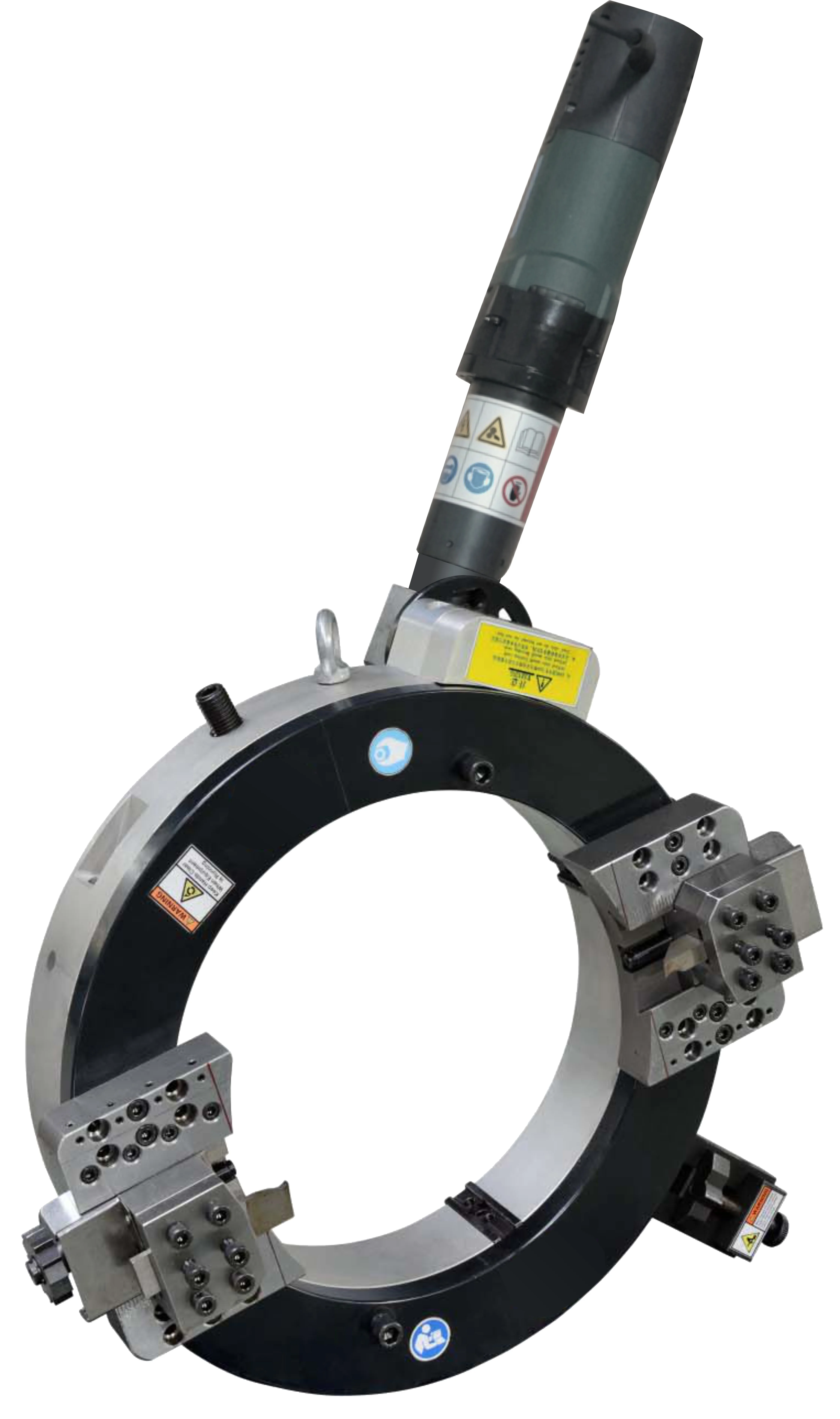 OCE-610 OD-Mounted Electric driven Clamshell Split Frame Aluminum alloy Pipe Cold beveling Cutting machine