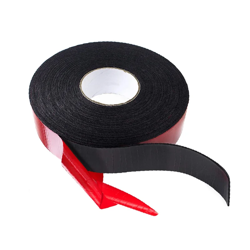 Free Sample 0.5mm 0.8mm 1mm 1.5mm 2mm 3mm 5mm Custom Size Strong Bonding Double Sided Pe Adhesive Foam Tape