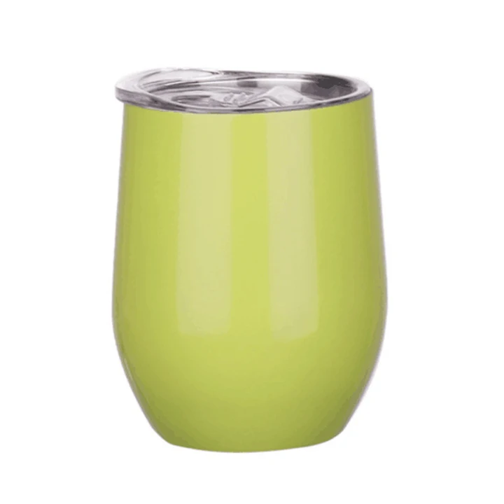 Wholesale 12oz  Egg shape Vacuum insulation double wall stainless steel coffee mugs water wine tumbler