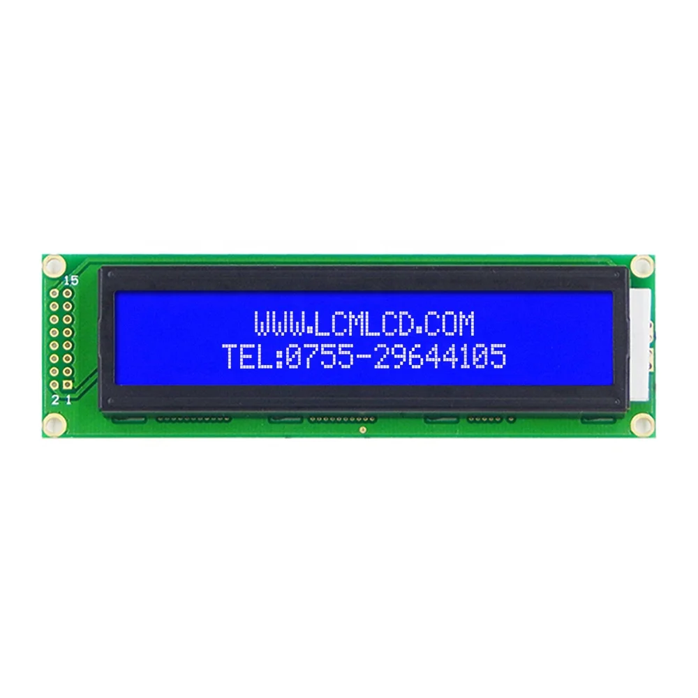 16 pin 24x2(AV10) character lcd 8-bit parallel stn blue 2402 lcd display