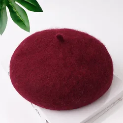 Wholesale high quality unisex winter fall children girls wool toddler beret hats for kids
