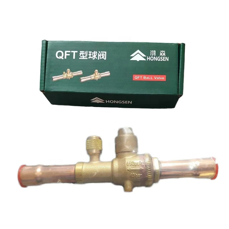 Refrigeration  and A/C equipment Ball valve/Shut off valve for liquid,heating and hot gas pipelines