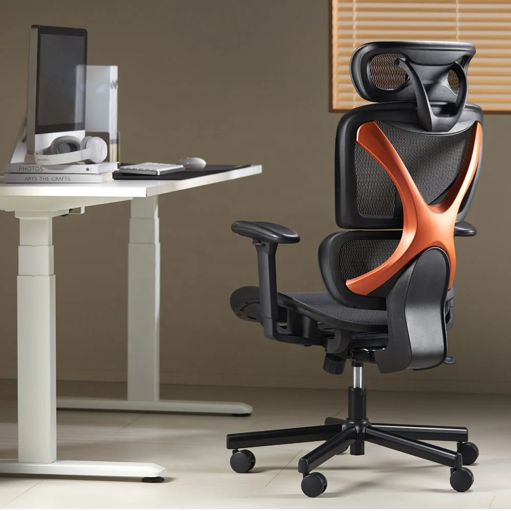 Back Support SpineX Ergonomic High Back Swivel Leaning Office Computer Chair with 3D Armrest Height Adjustable