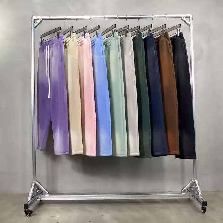 Sweat Pants for Men Custom logo Washed Sweatpants Designer Custom Luxury Mens French Terry Straight Leg Sweatpants