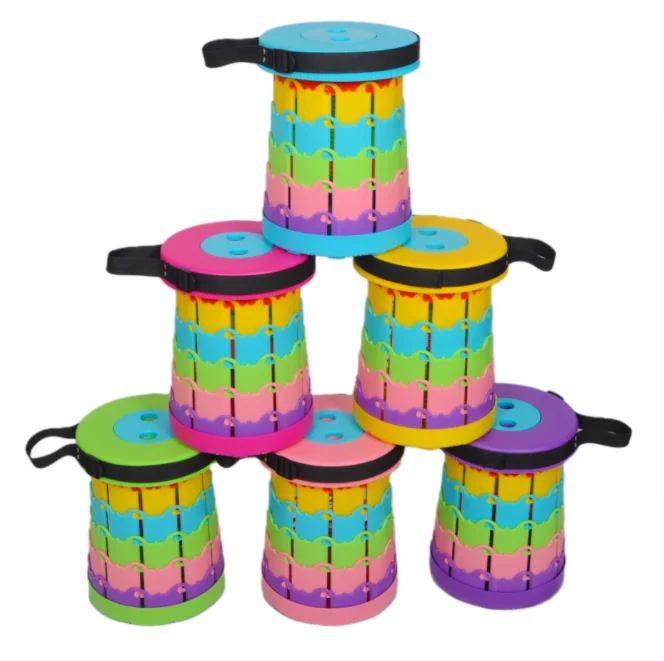 FANDING Adult Kids Camping Travel Fishing Outdoor Indoor Heavyweight Retractable Portable Folding Telescopic Stool