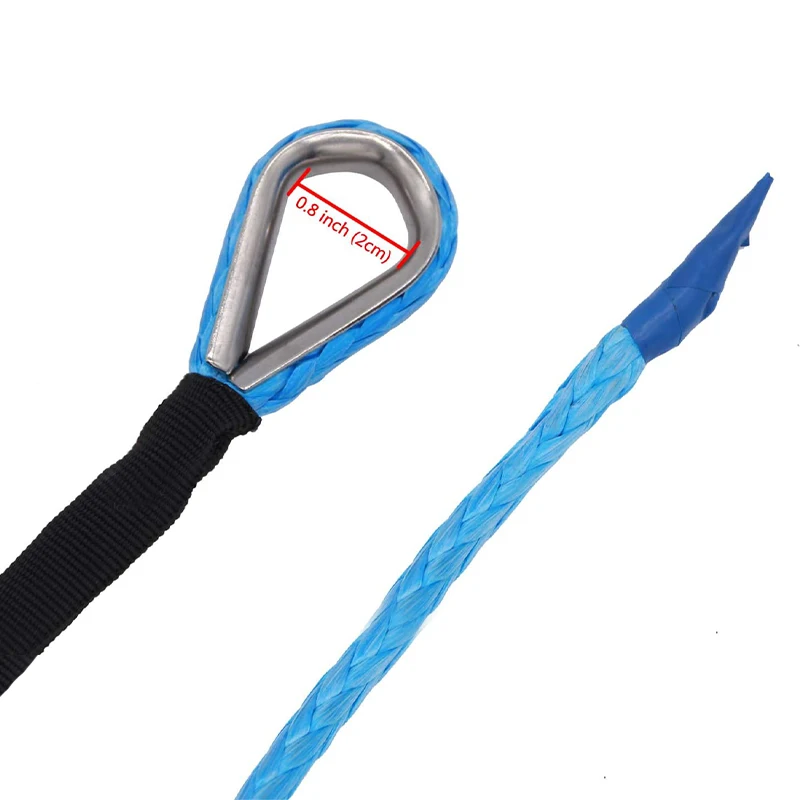 12mm Off-road ATV/ UTV/SUV 12 Strand Factory Price Rope Synthetic Uhmwpe Winch Rope