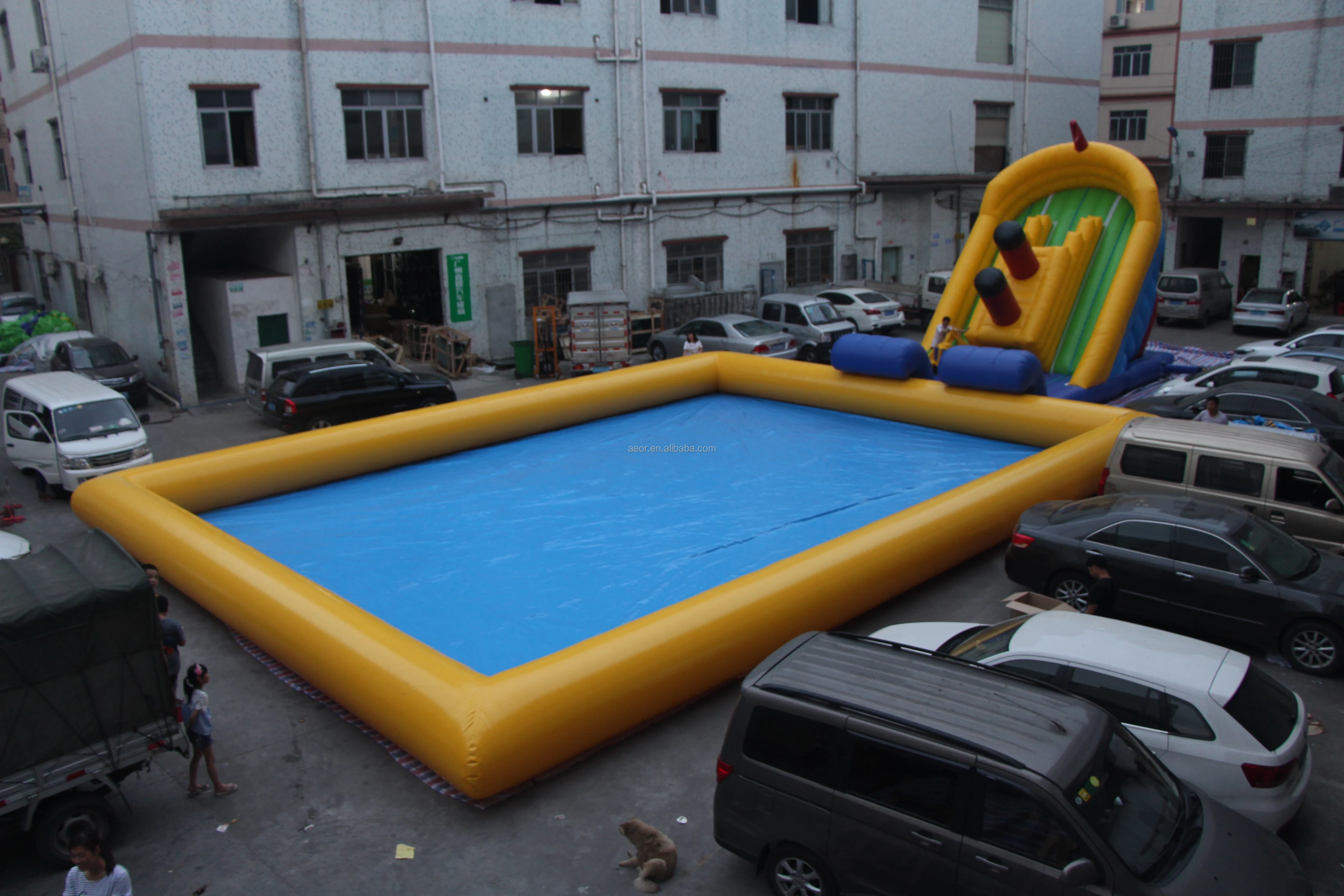 Commercial Inflatable Water Park with Water Slide and Pool Custom Inflatable Ground Water Park for Kids and Adults