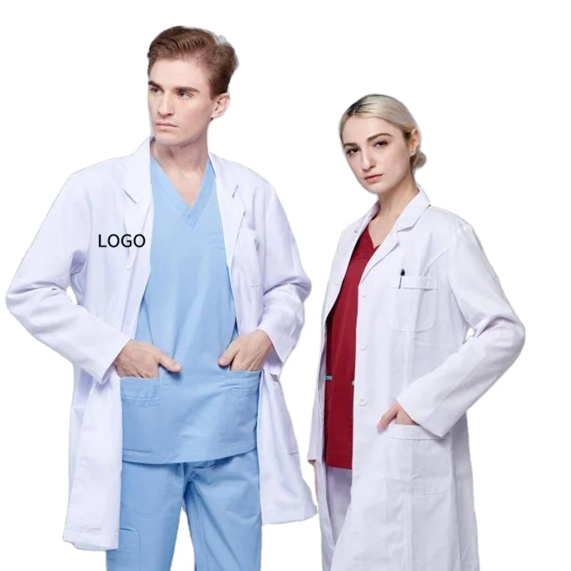 Customized Medical Clothing Hospital Uniform for Doctors Men Hospital Clothing Patient Gown Clothes Cotton Unisex
