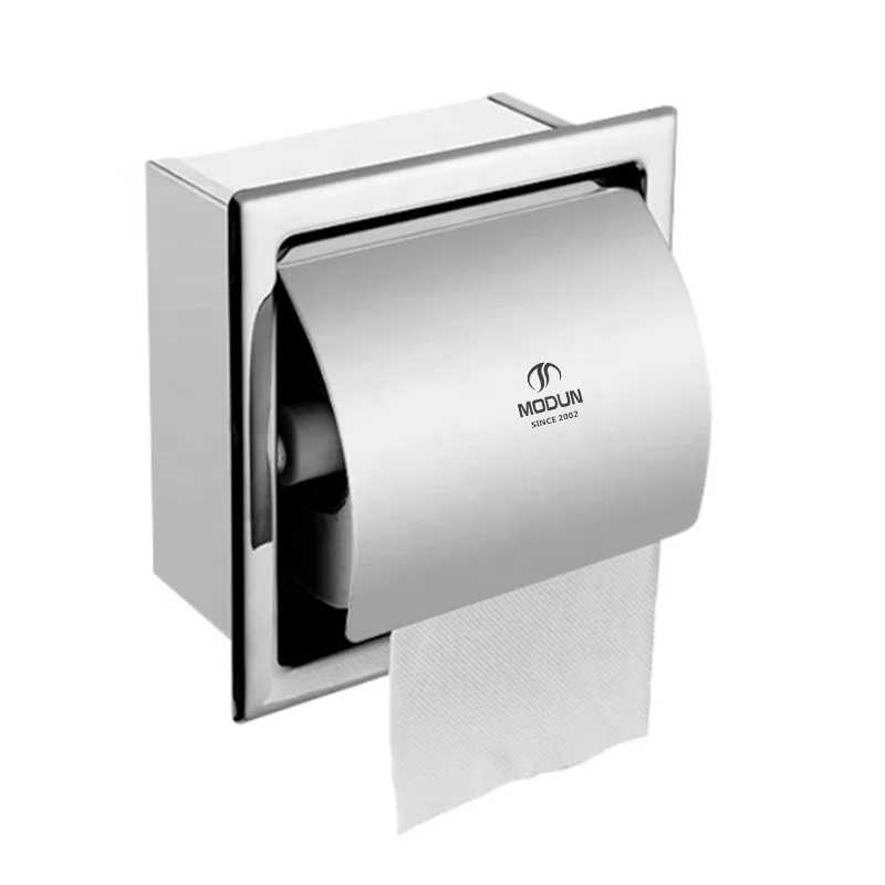 bathroom wall mount hand towel dispenser kitchen tissue box holder non-exposed stainless steel jumbo roll paper dispensers